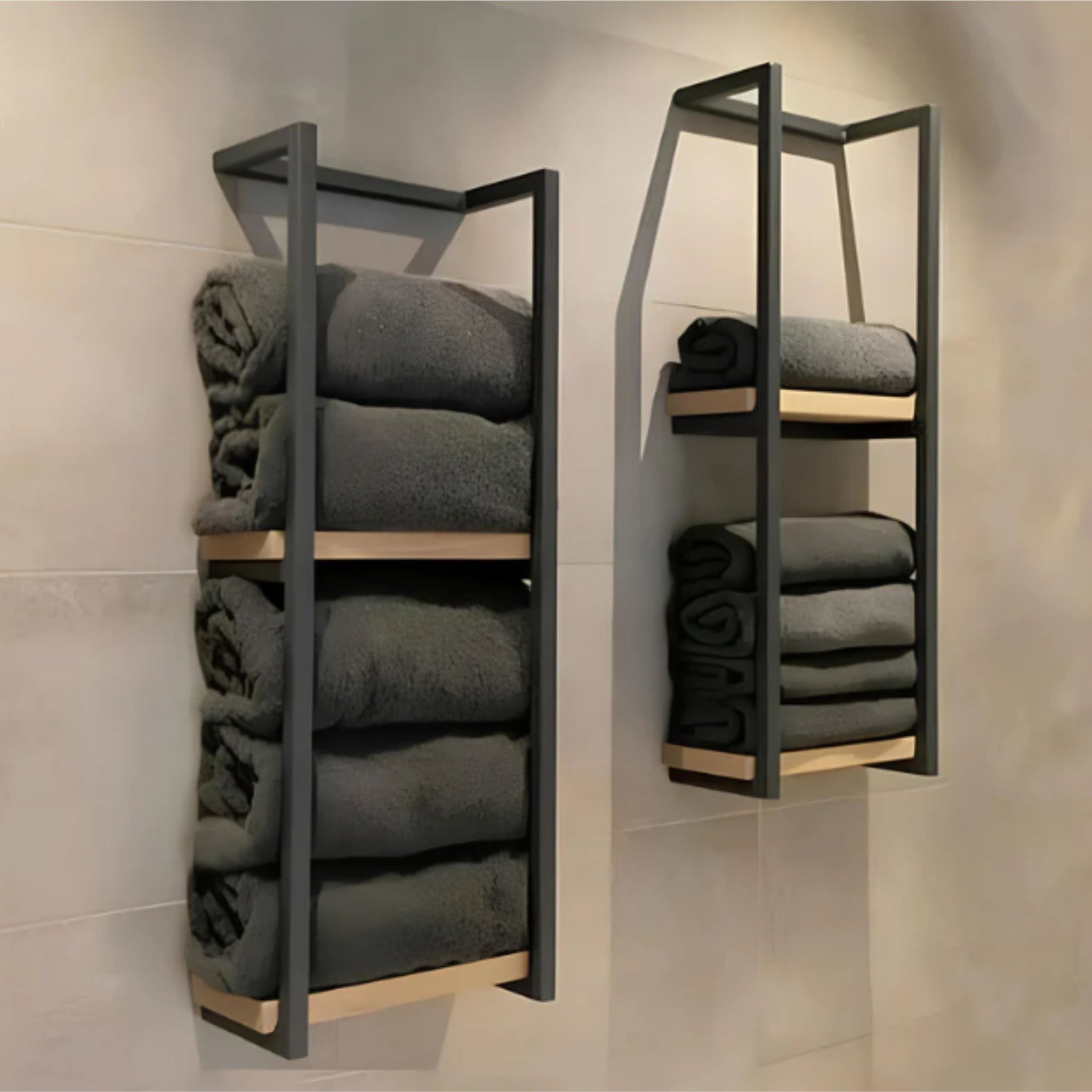 2-Tier Bathroom Shelf, Storage for Towel and Blanket-Towel Rack-Vita Home