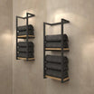 2-Tier Bathroom Shelf, Storage for Towel and Blanket