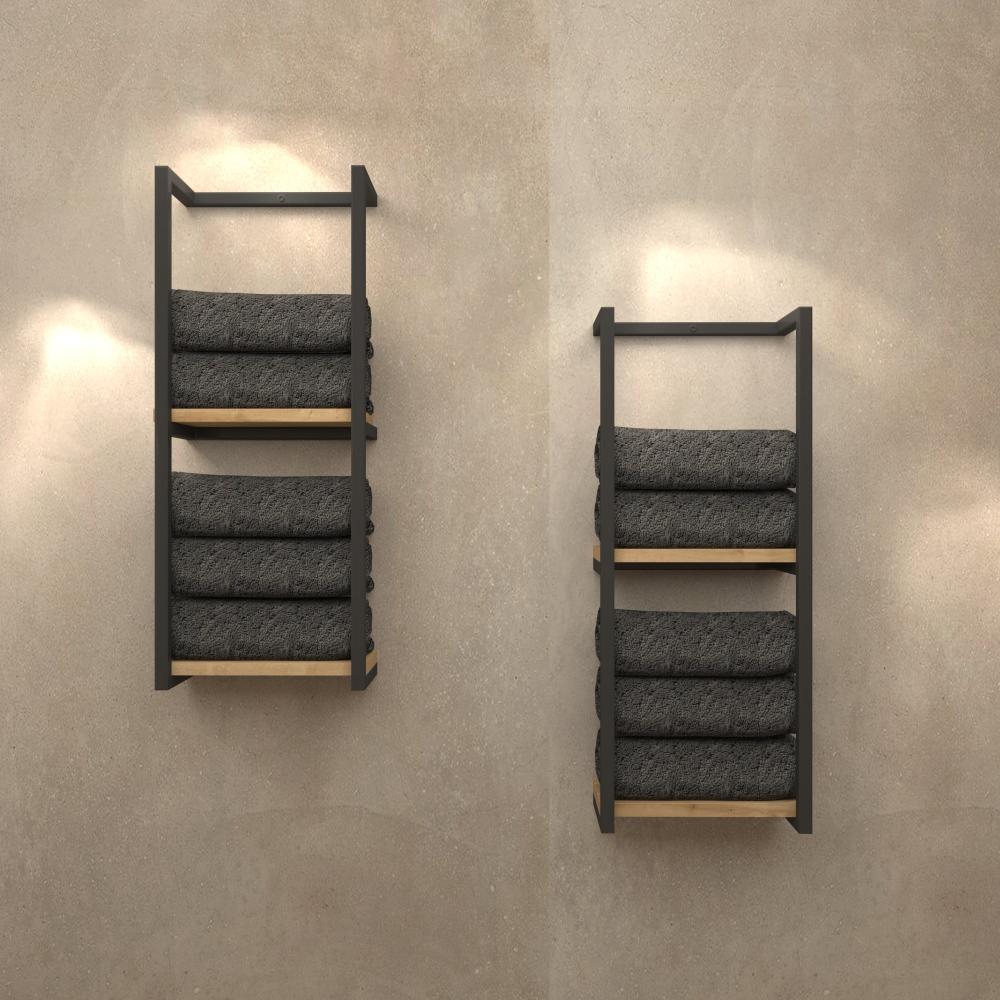 2-Tier Bathroom Shelf, Storage for Towel and Blanket