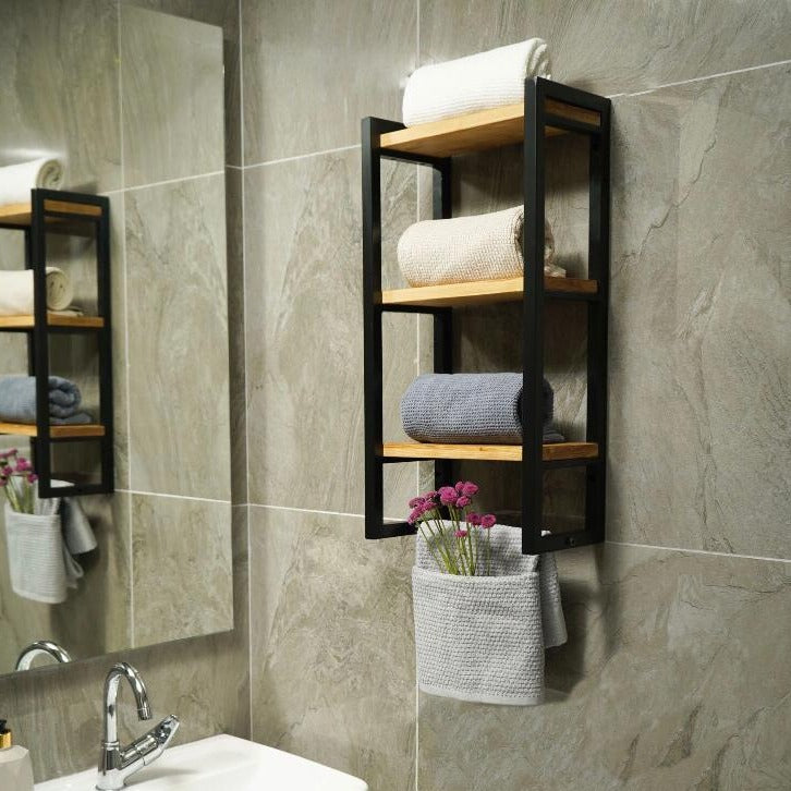 3-shelf-bath-towel-holder-bathroom-organizer towel storage