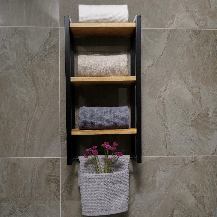 Bathroom Wall Towel Holder, Wall Storage, Bathroom Decor, Towel