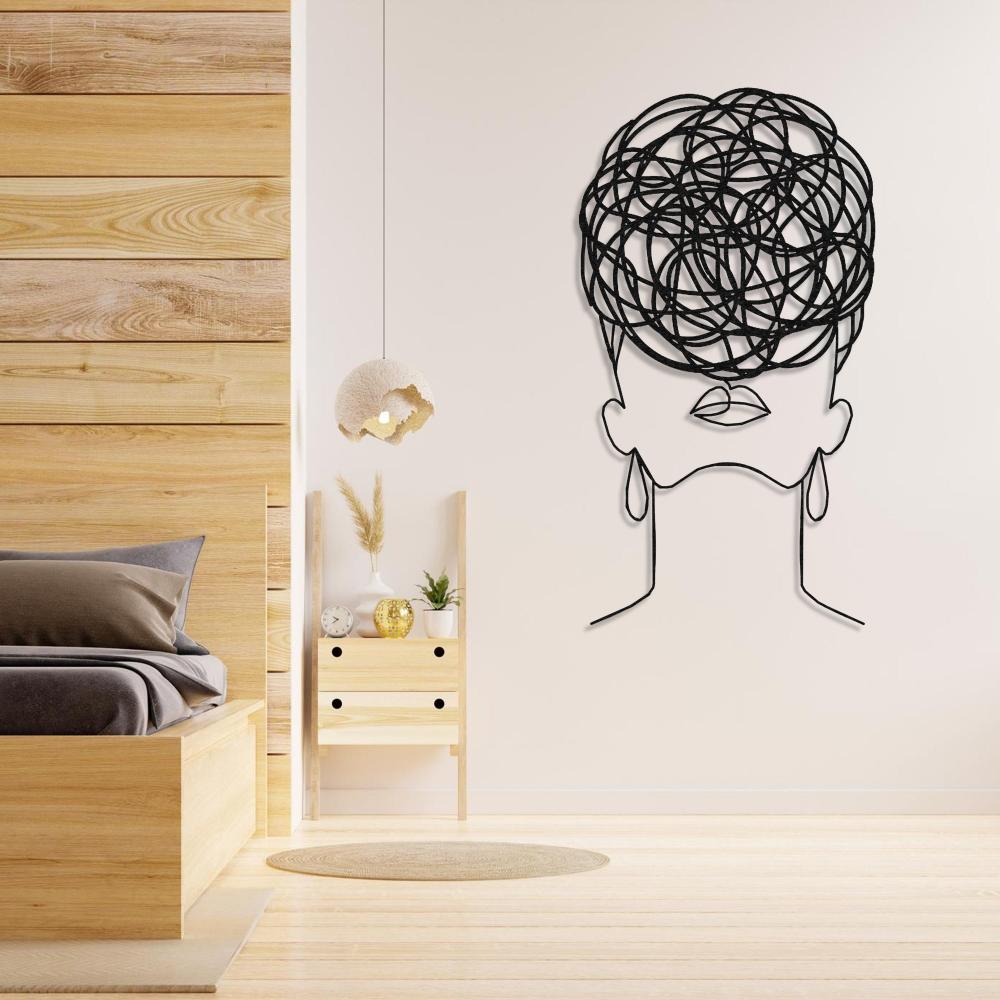 Overthinking Woman Metal Wall Art