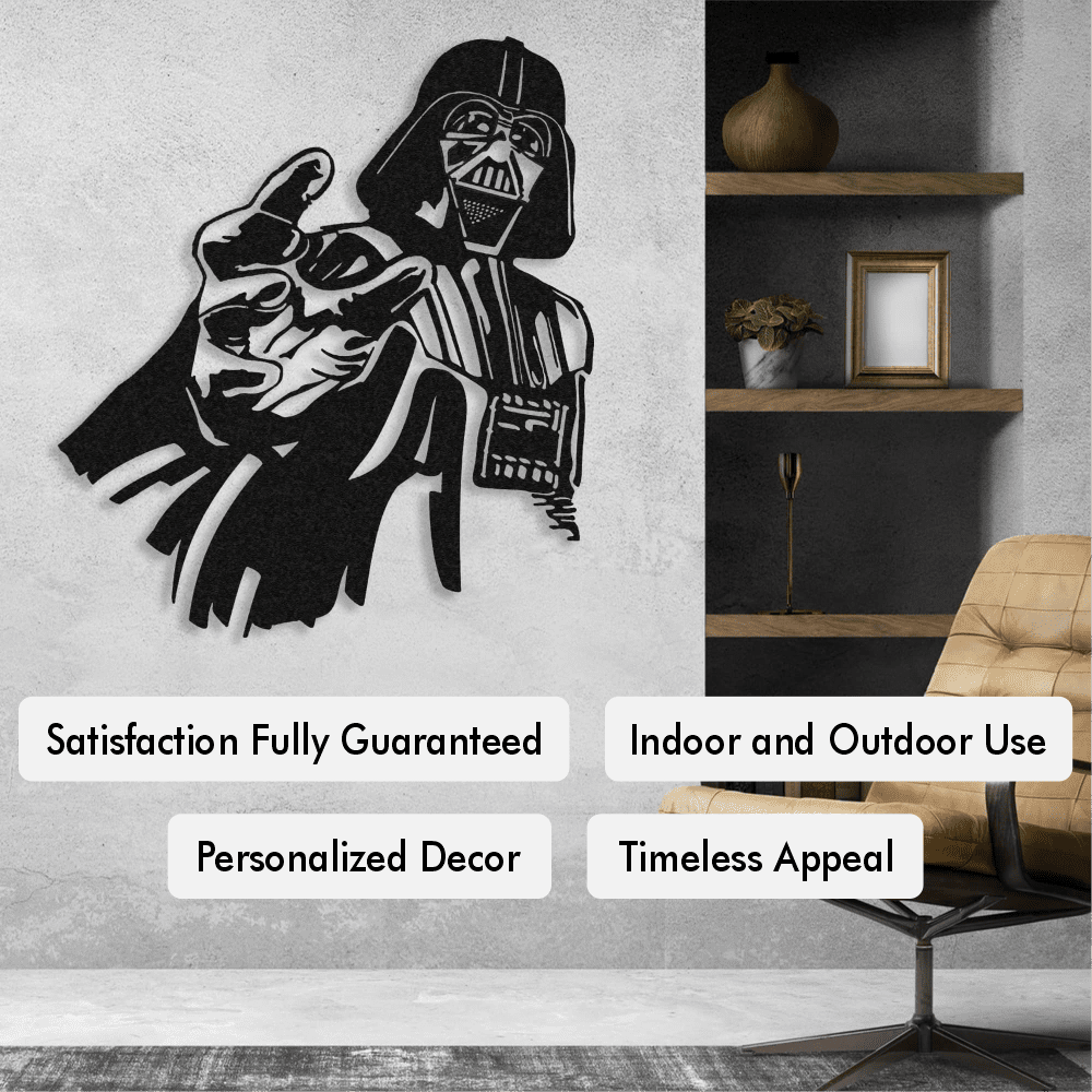 Darth Wader Metal Wall Art