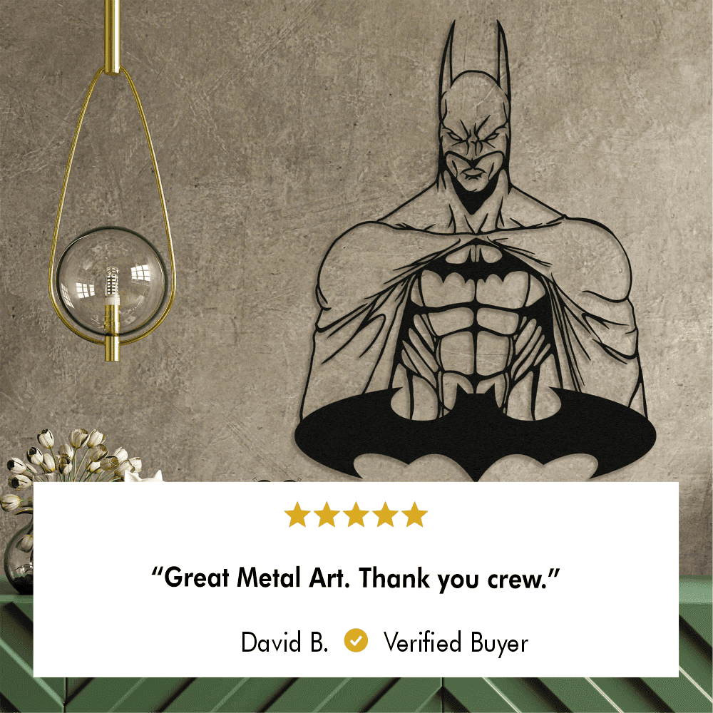 Metal Batman Decor