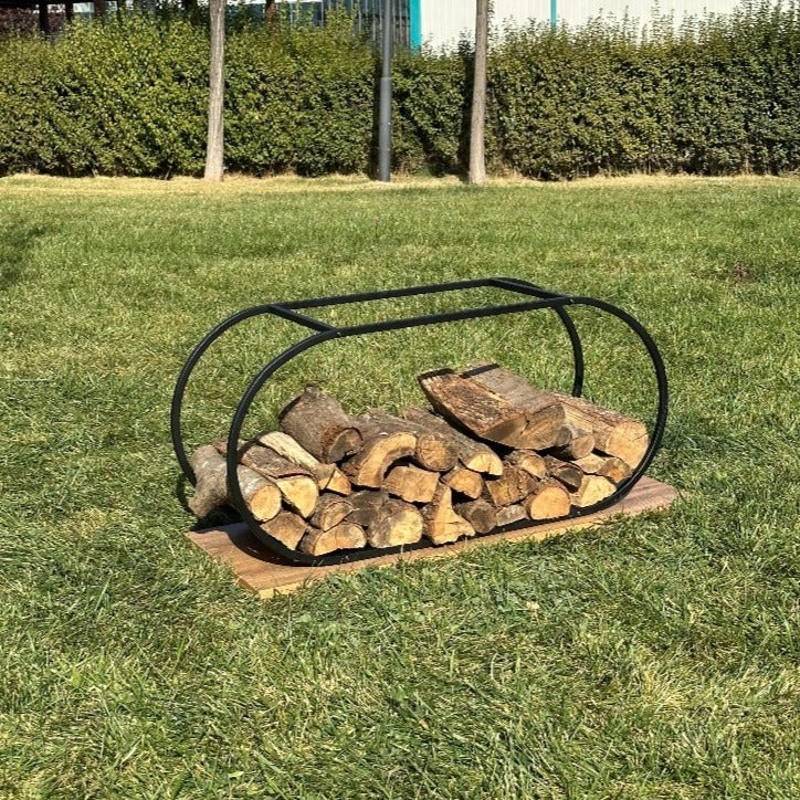 Minimalist-Metal-Firewood-Holder Firewood Rack