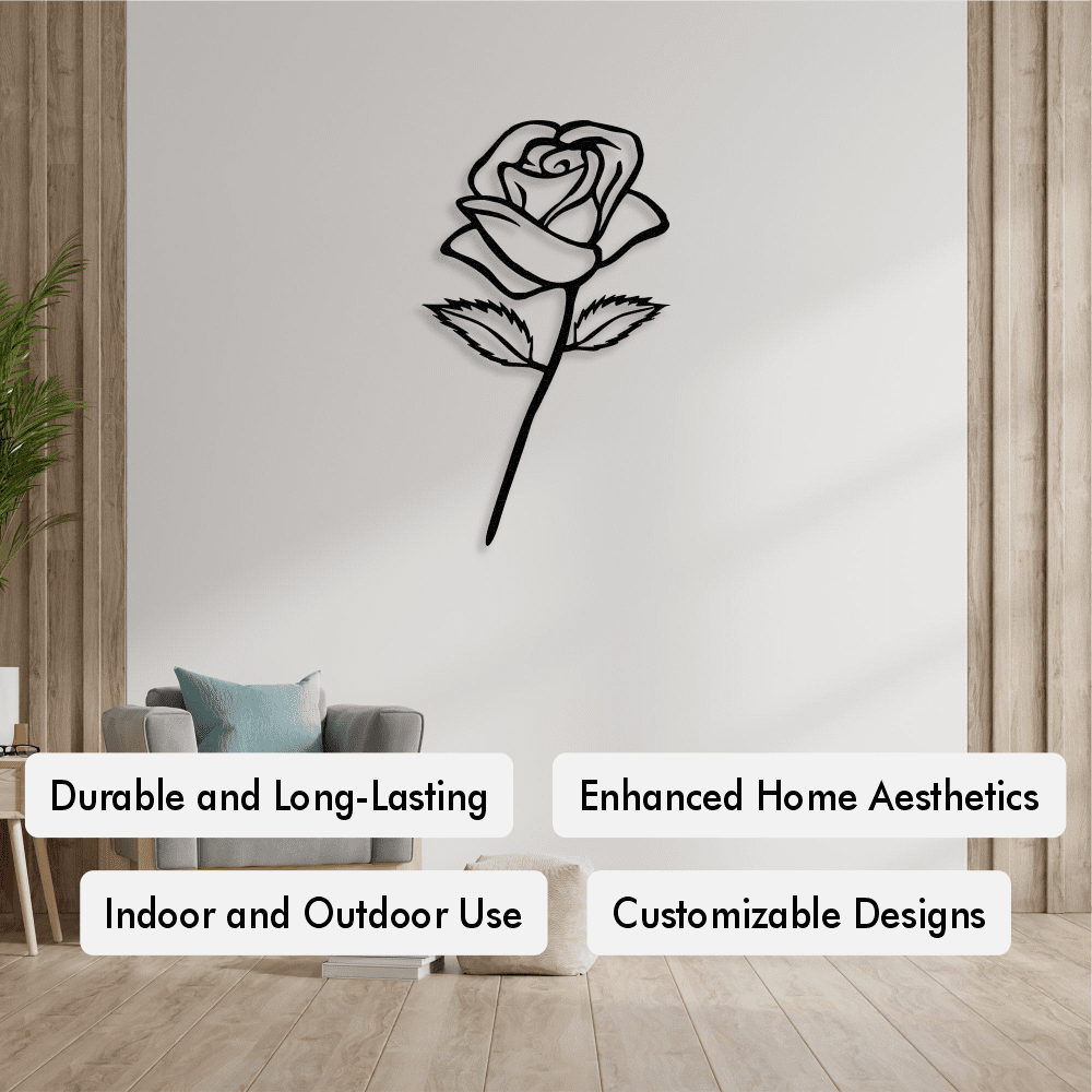 ROSE Metal Wall Art