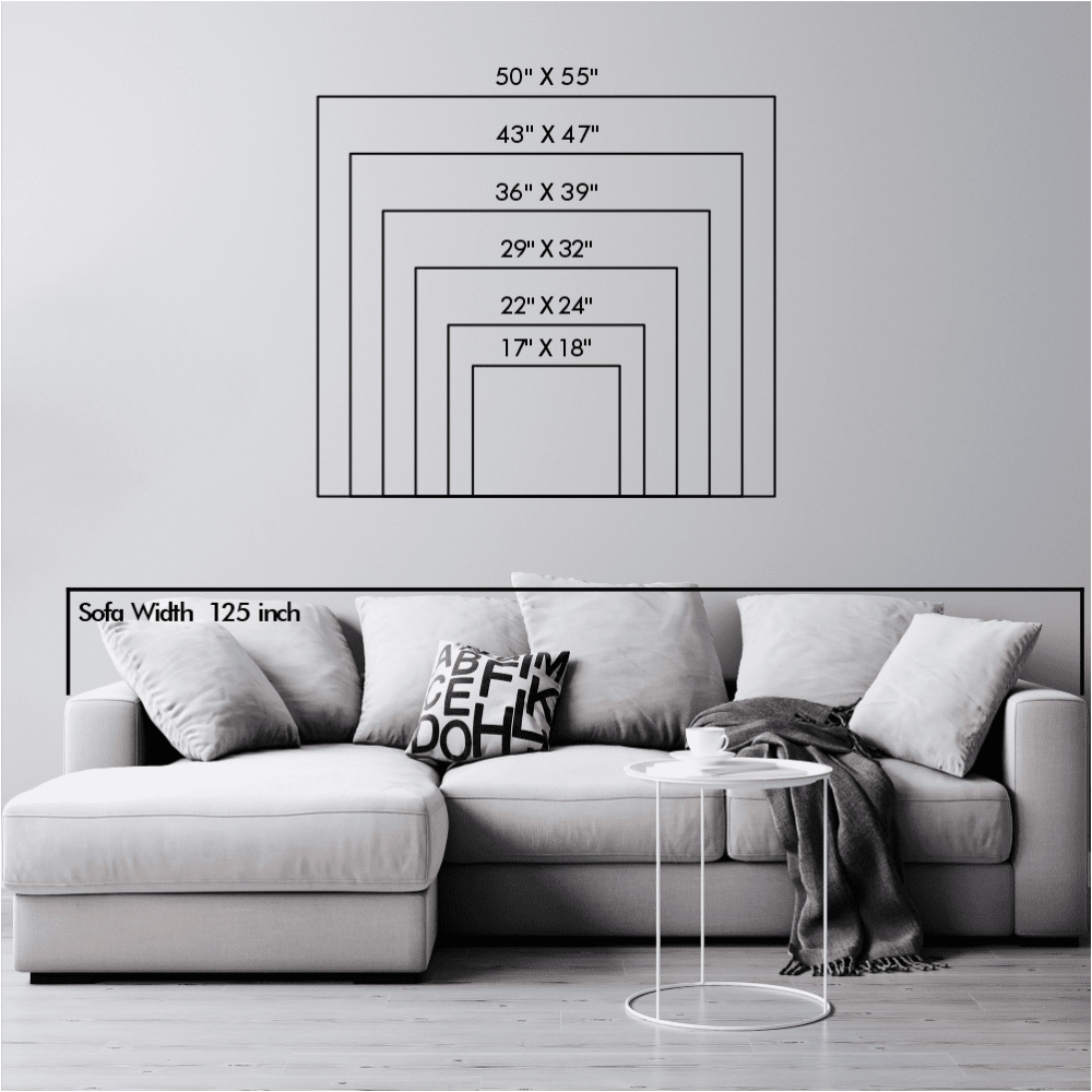 Size chart showing product dimensions: 24 inches wide by 22 tall