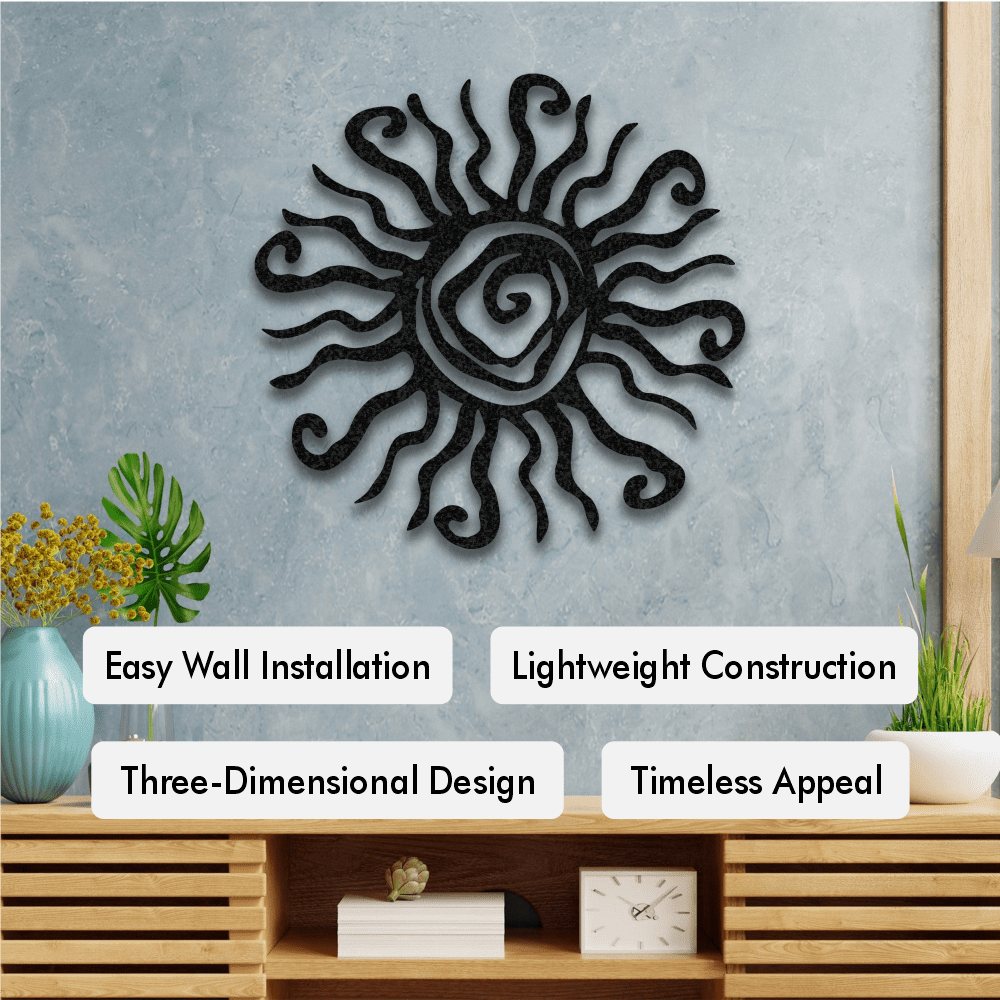 Sun Metal Wall Art