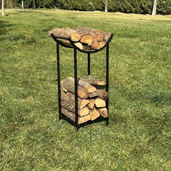 Unique-Metal-Wood-And-Kindling-Holder Firewood Rack