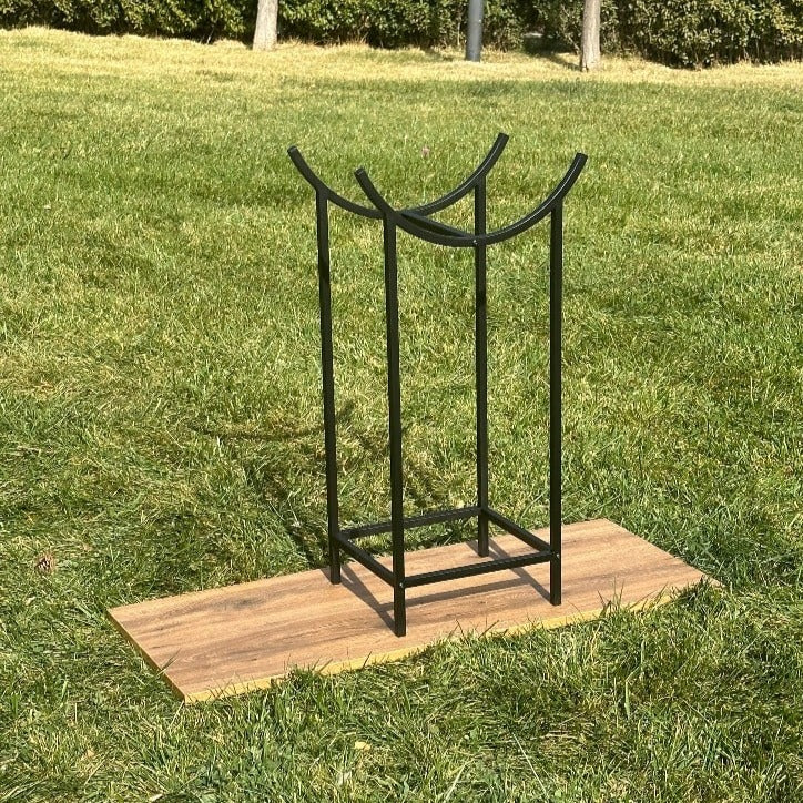 Unique-Metal-Wood-And-Kindling-Holder Wood Stand