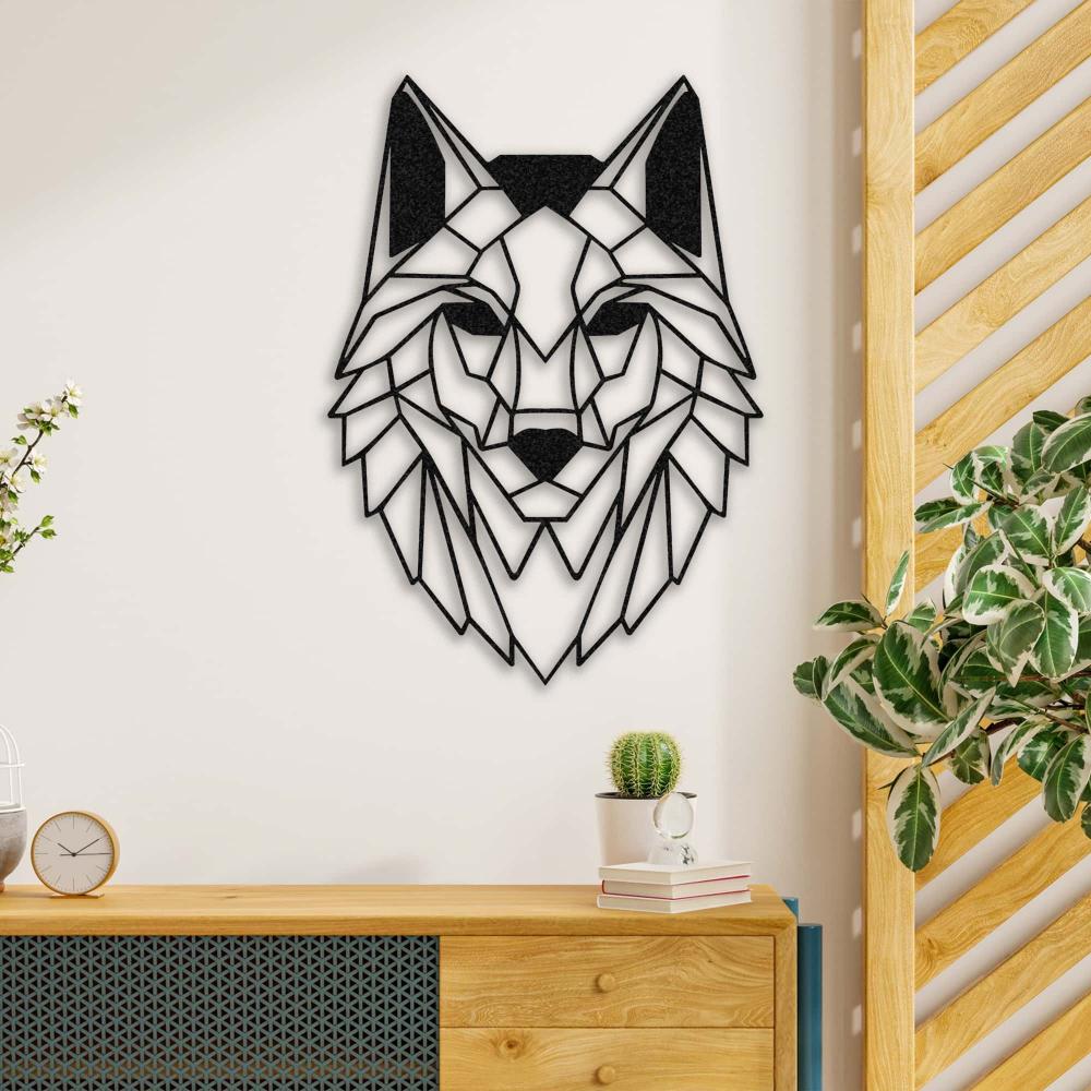 alpha wolf metal wall art 3