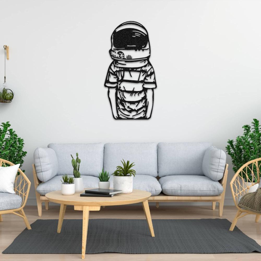 astronaut metal decor for wall art Alien