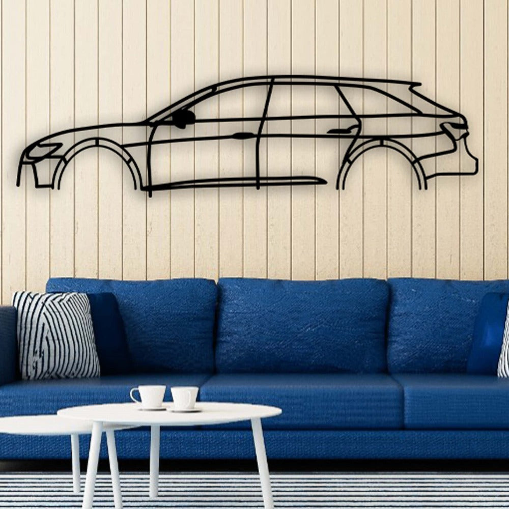 audi rs6 car silhouette blue sofa