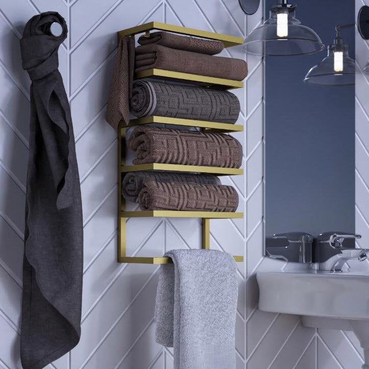 Wall hung towel discount storage