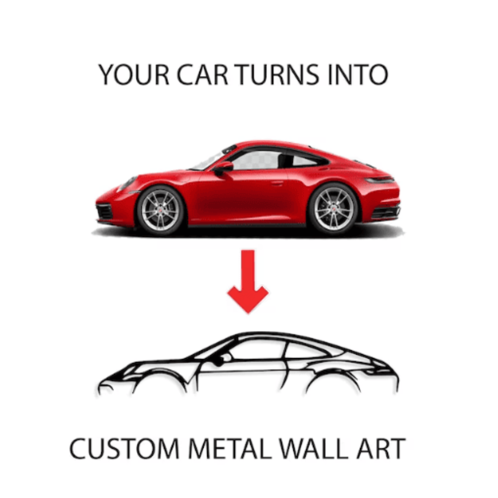 custom car silhouette decor 2