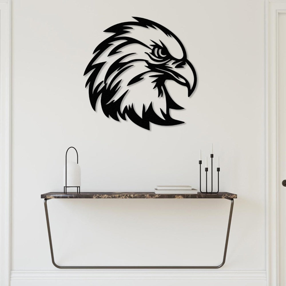 eagle head metal wall decor entryway organizer