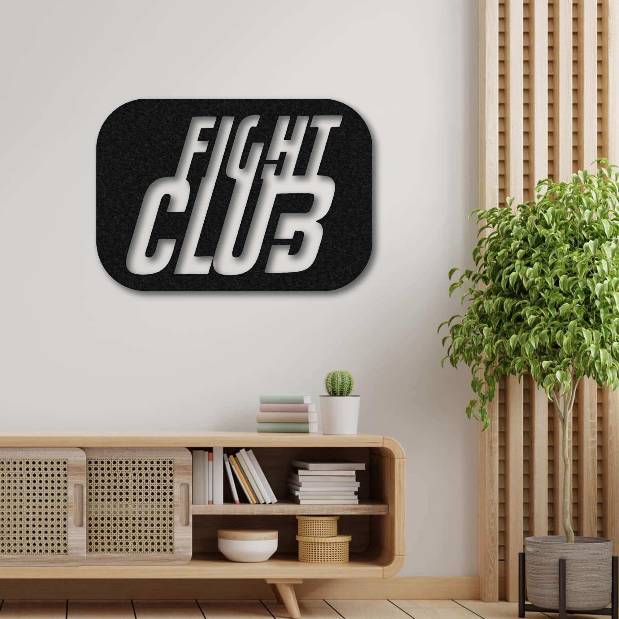 fight club soap metal wall art Identity