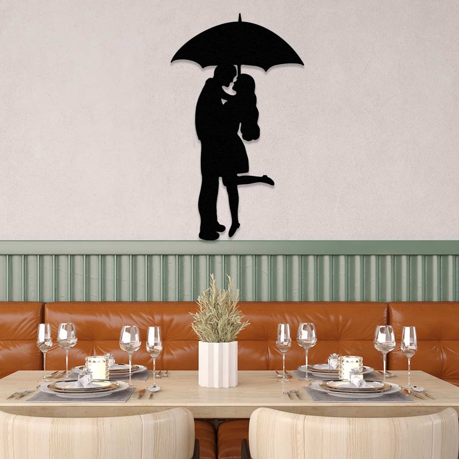 Couple on Rainy Day