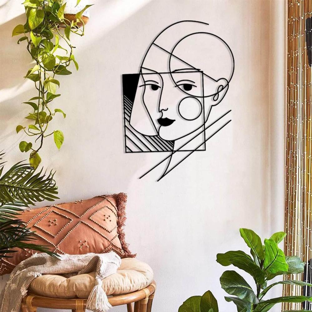 geometric lady wall art Geometric Women