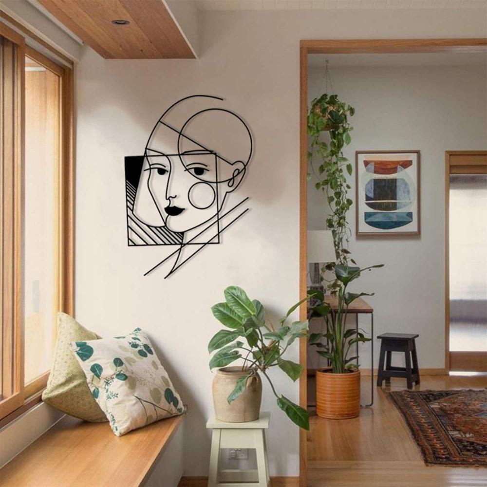 geometric lady wall  art Pop Art Women