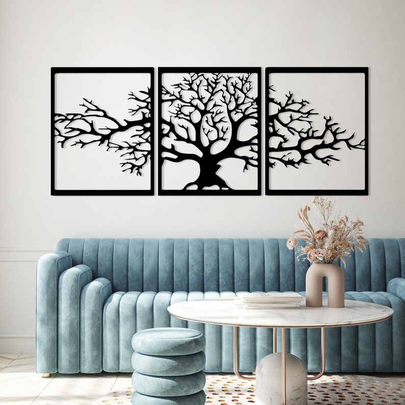 Tree of Life 3 Panels Wall Art