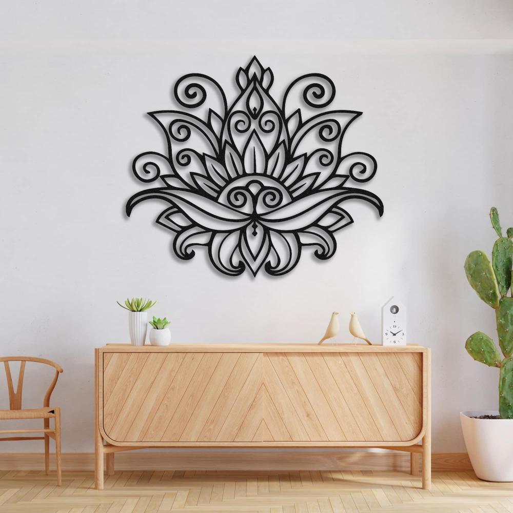 mandala lotus metal wall art Flower