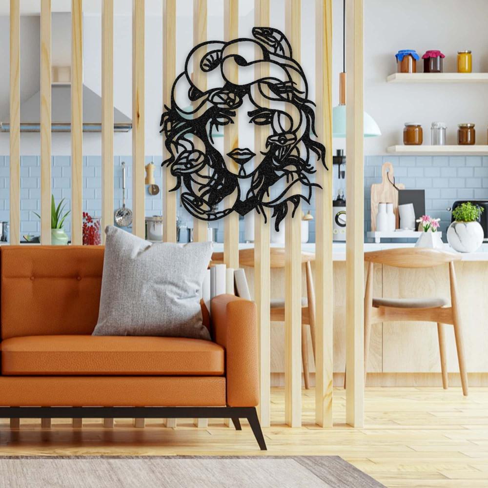 medusa metal wall art 2