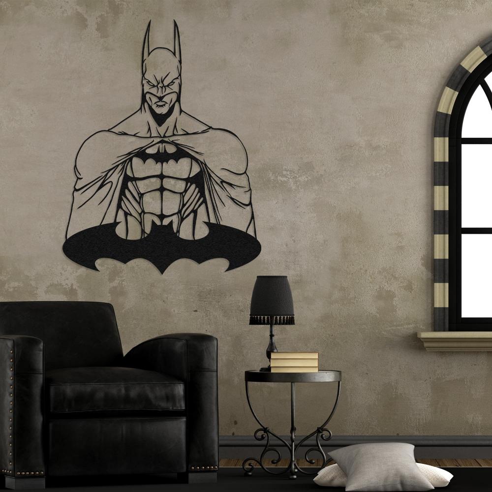 metal batman decor dark