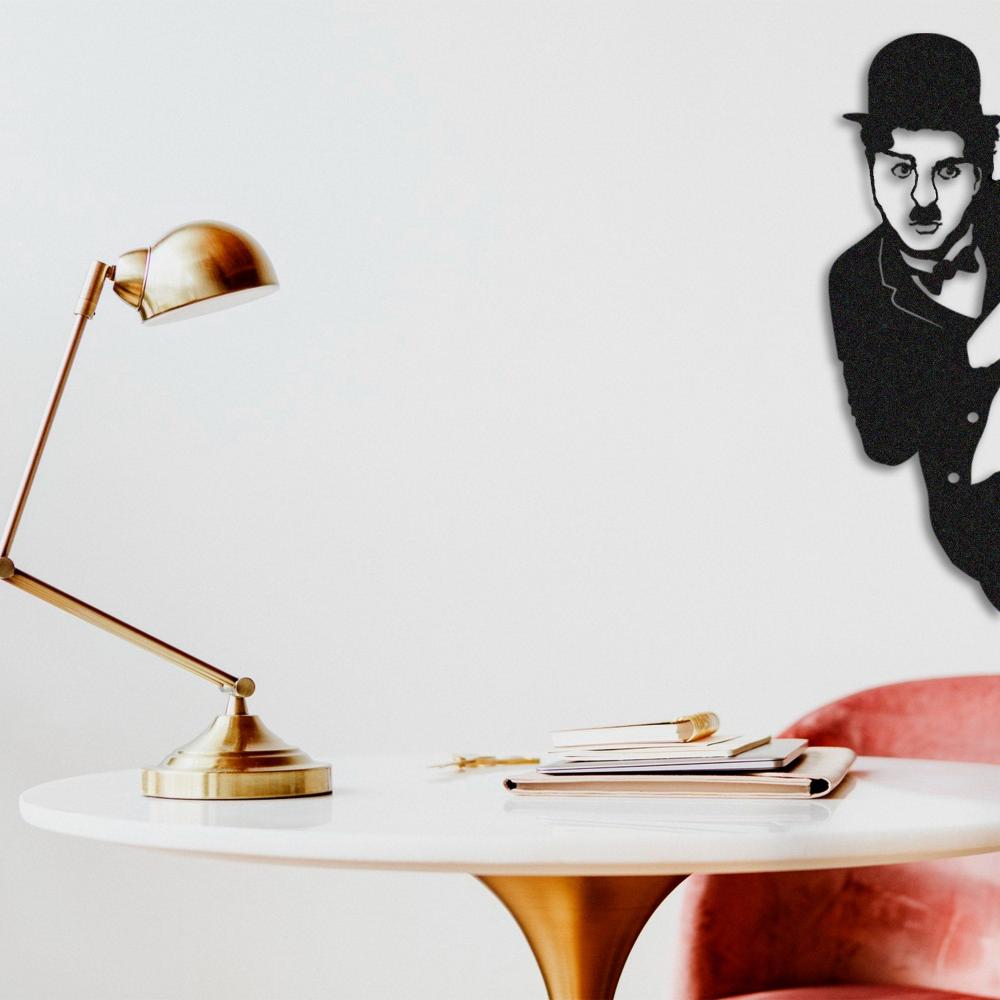 metal charlie chaplin wall art Funny Decor