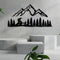 mountain and forest metal wall decor 2