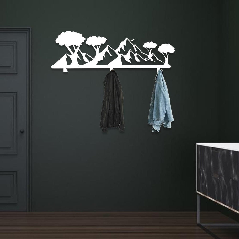 mountain coat rack white