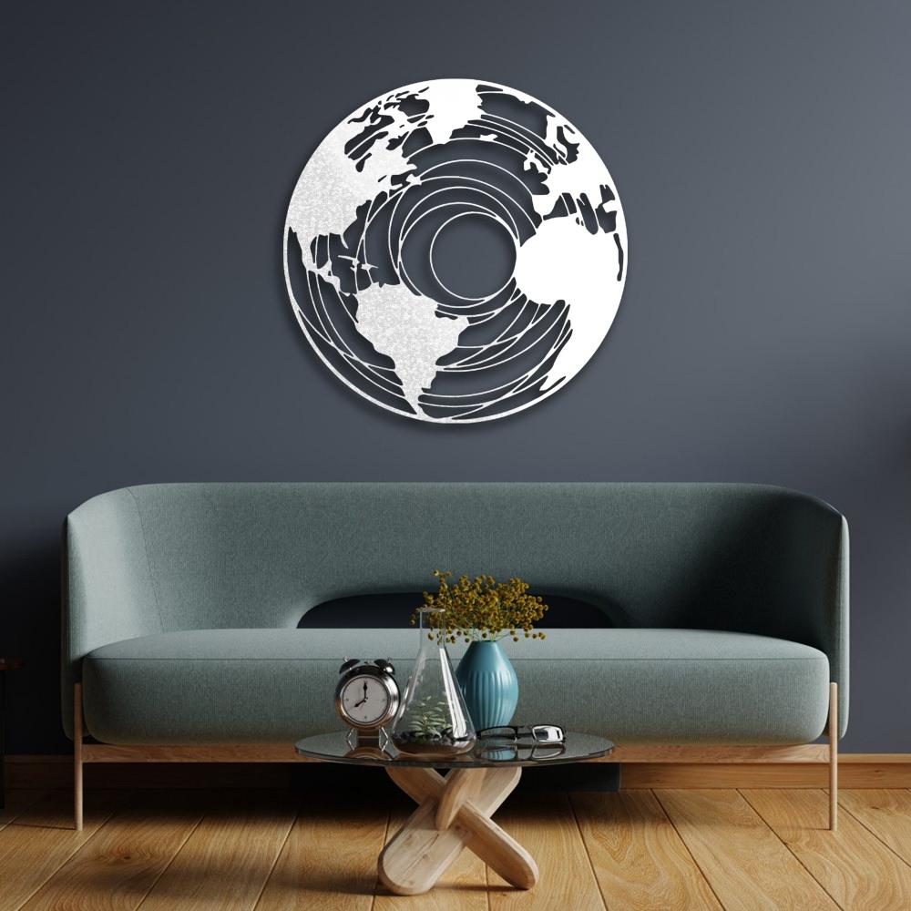 planet wall decor white