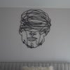 overthinking man metal wall decor 