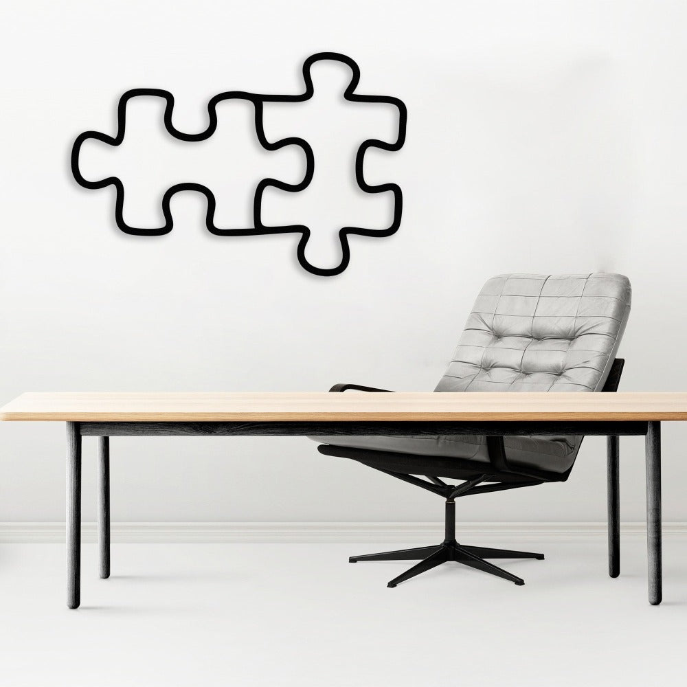 puzzle metal wall art office