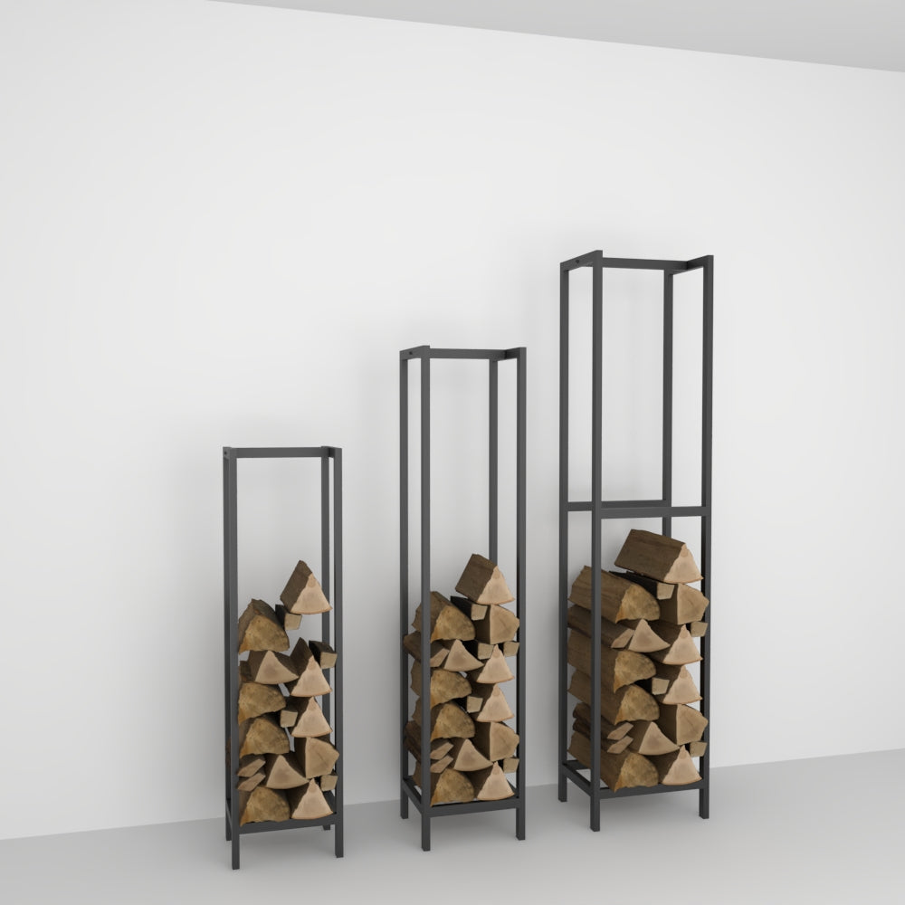 rectangle firewood rack sizes