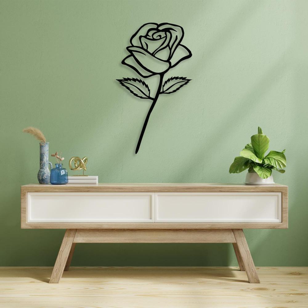 rose metal wall art