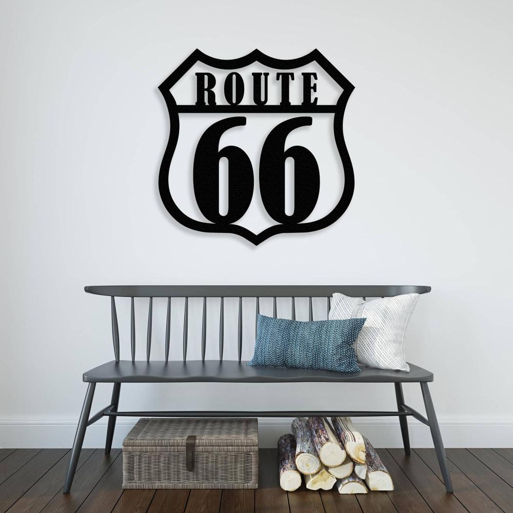 route 66 metal wall art america sign