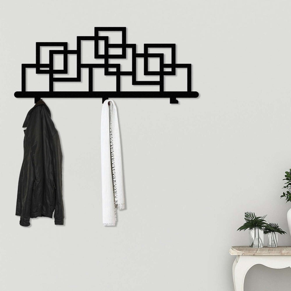 square hanger with white wall