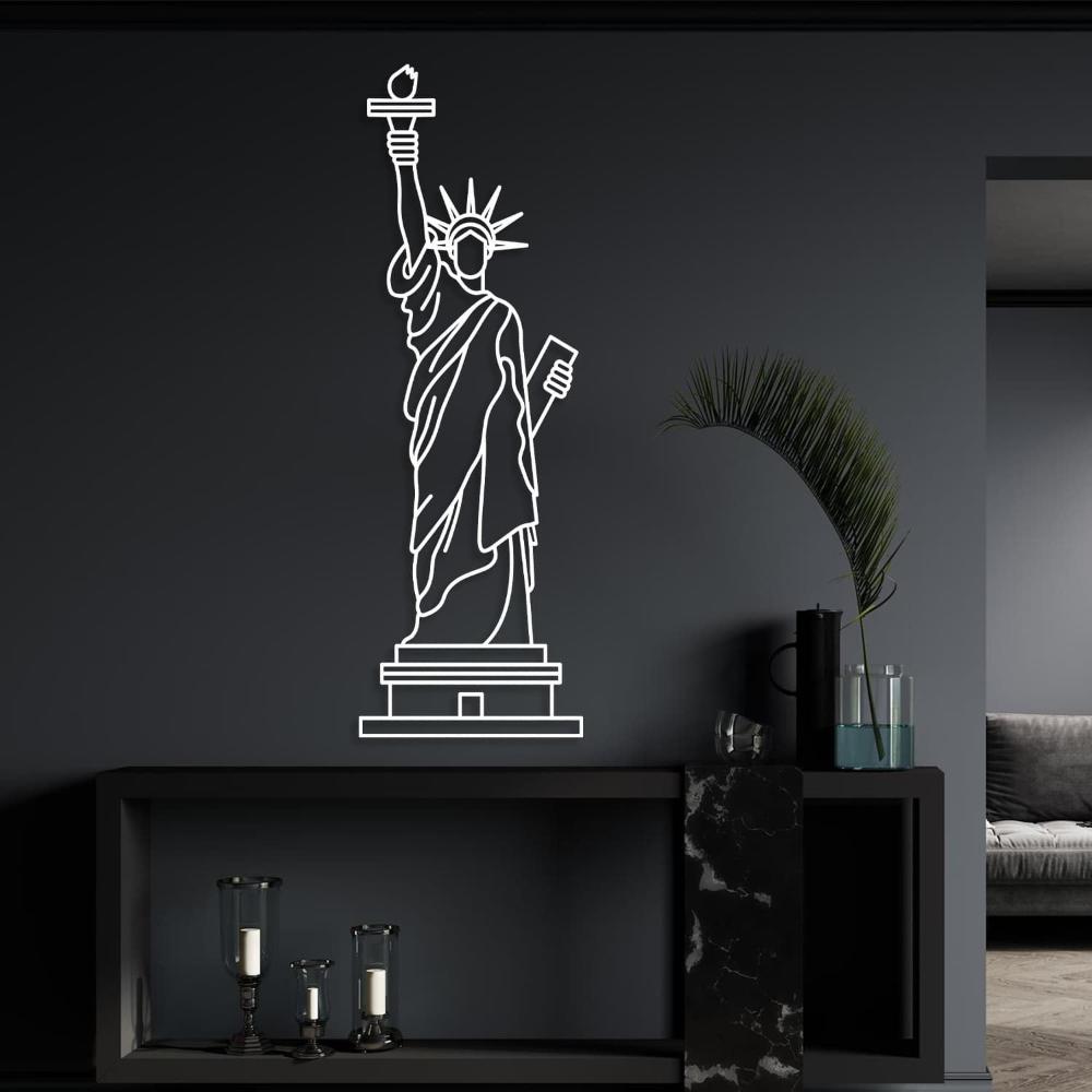 statue of liberty wall decor white