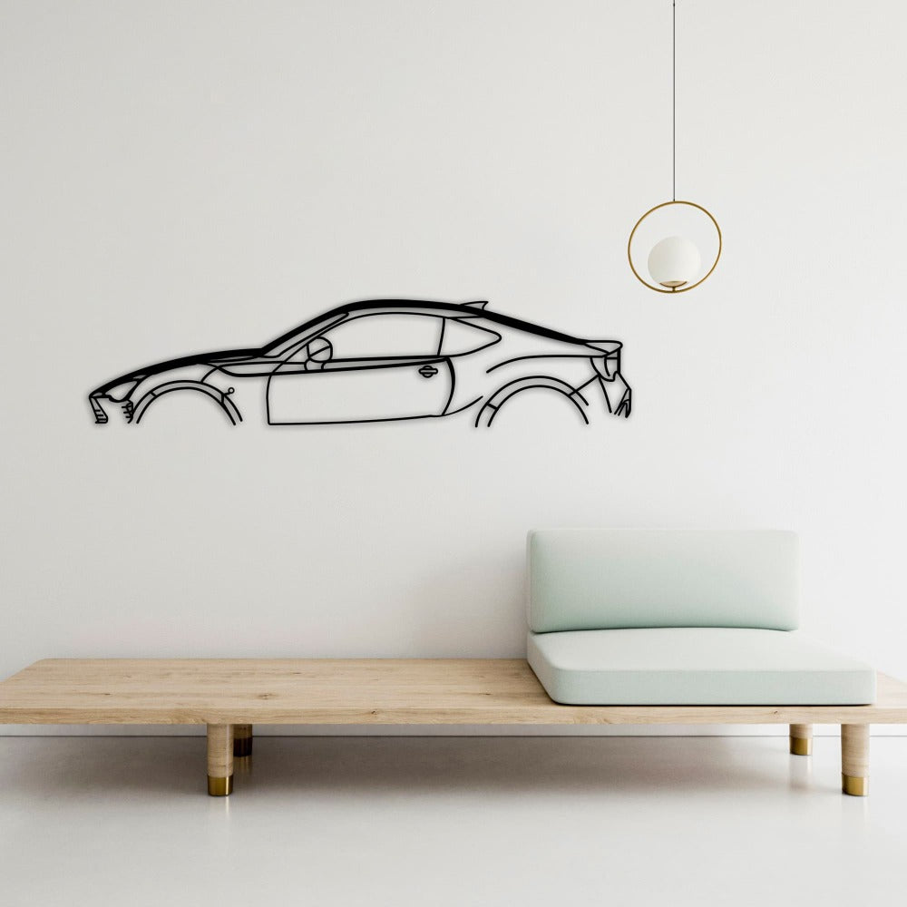 toyota gt 86 car silhouette on the table