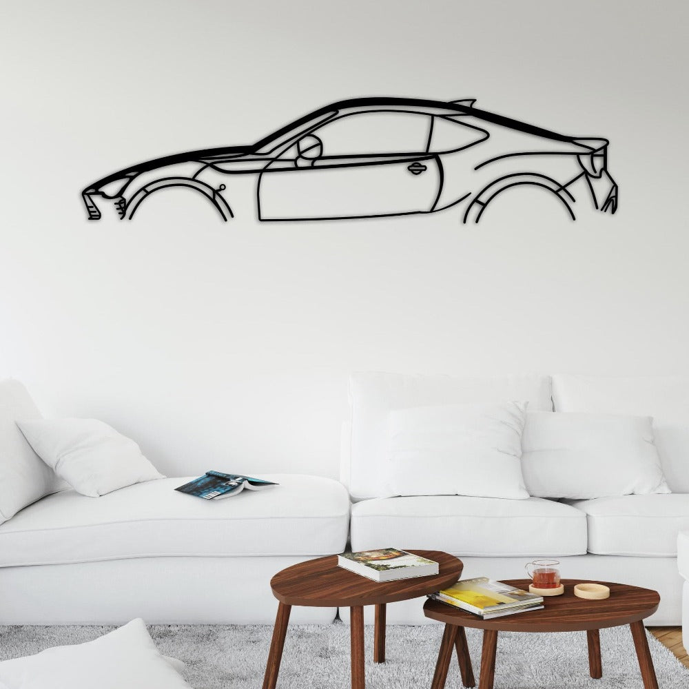 toyota gt 86 car silhouette white wall