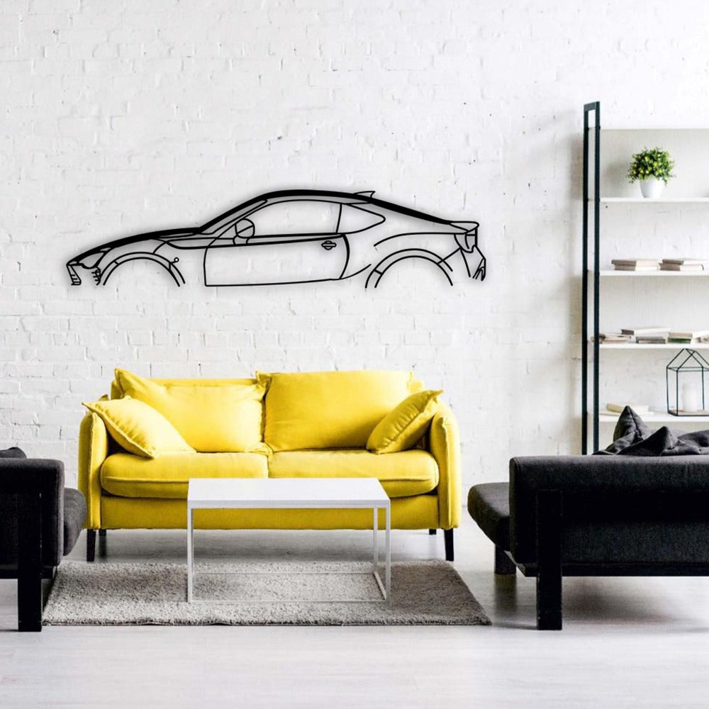 toyota gt 86 car silhouette yellow sofa