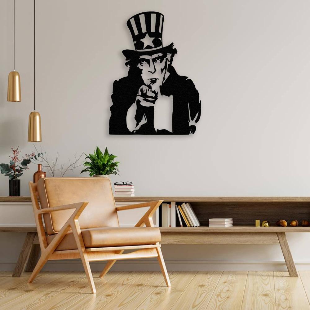 uncle sam metal wall art