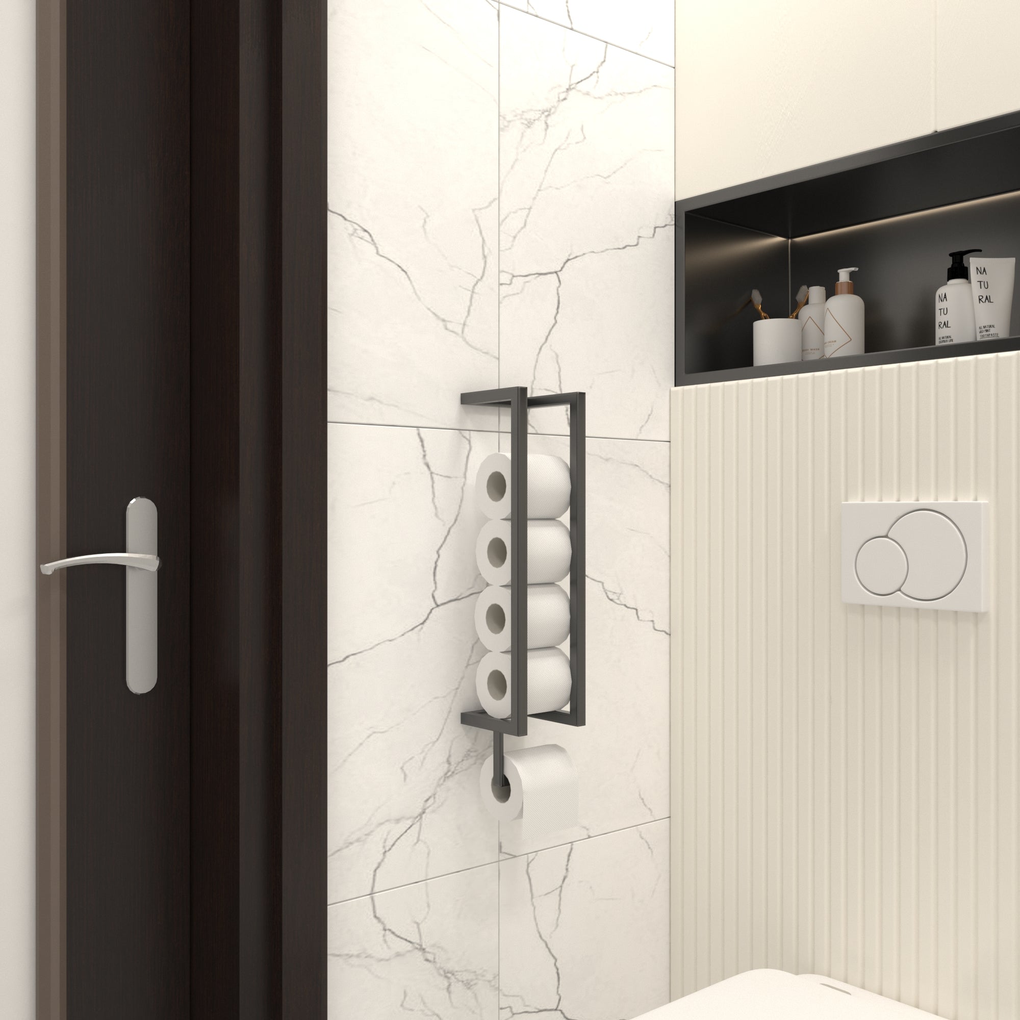 wall mounted toilet paper holder