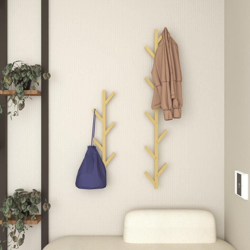 Gold wall mounted coat rack sale