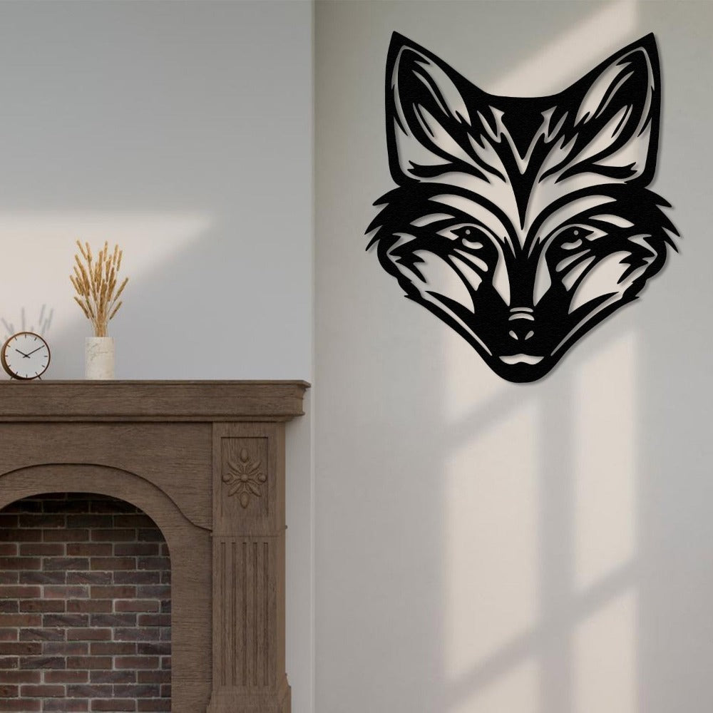 wild fox wall art decor livingroom