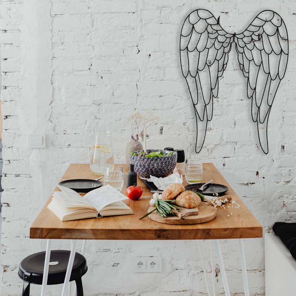 wings of angel metal wallart kitchen