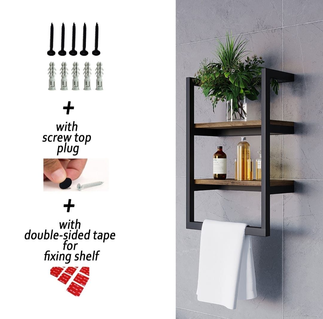 Towel Rack With Towel Bar